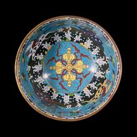 A Chinese Cloisonné 'Hai Ma' Bowl 掐絲琺瑯海馬圖盌