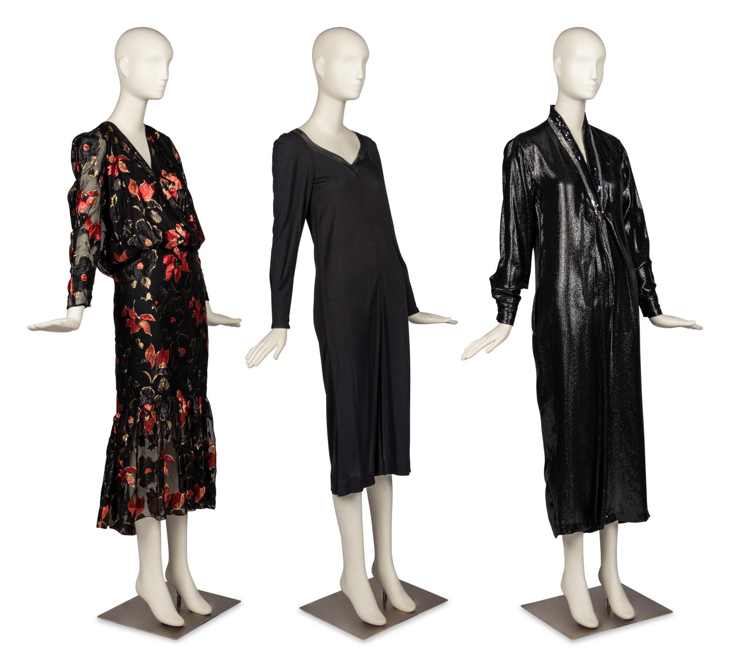Three Dresses by Sonia Rykiel, Giorgio Armani, and Jean Muir