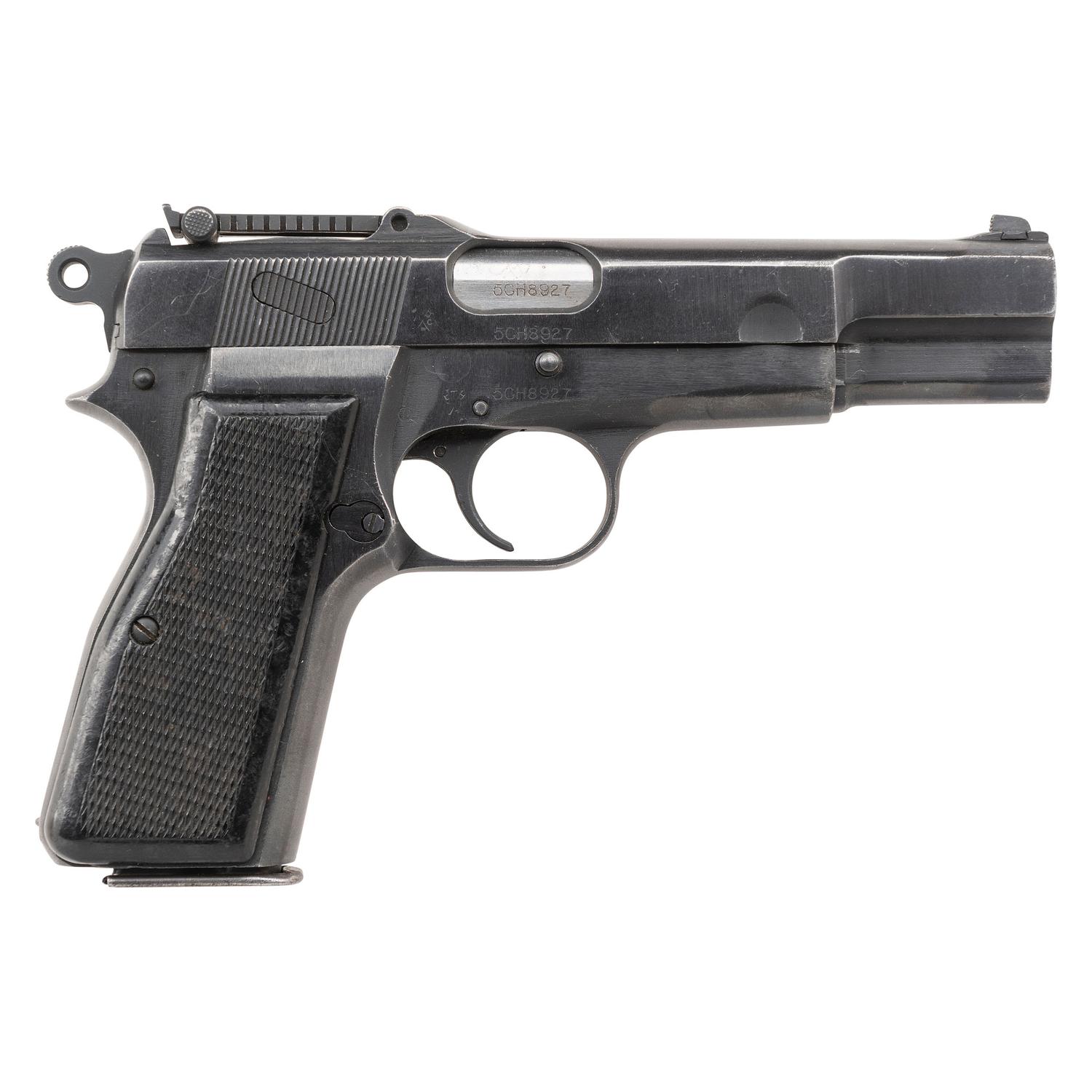 **Tangent Sighted and Slotted Inglis Contract MkI* Browning Hi Power Pistol