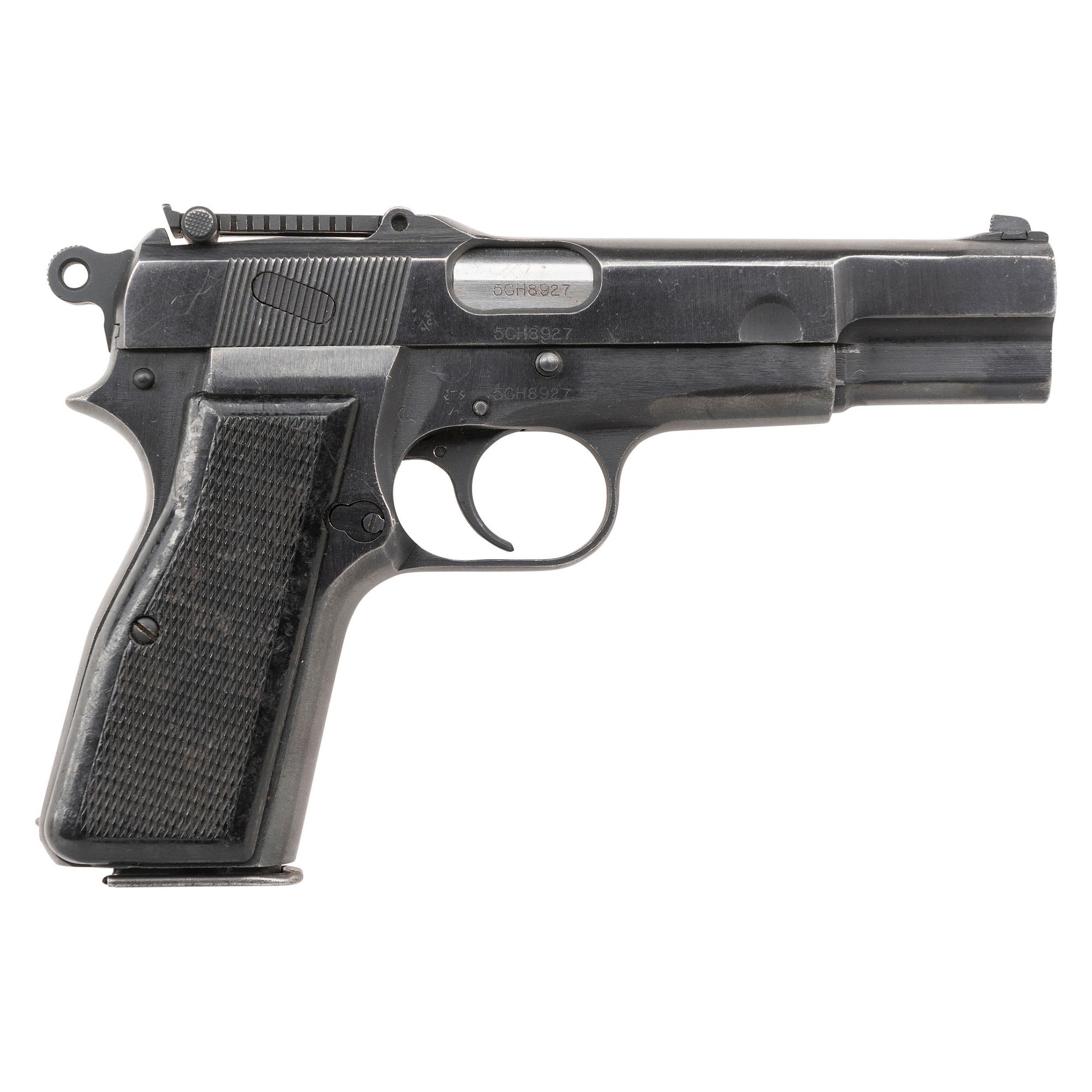 **Tangent Sighted and Slotted Inglis Contract MkI* Browning Hi Power Pistol