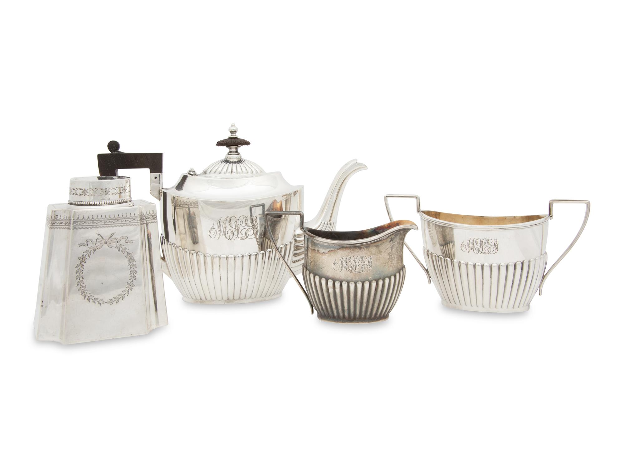 A Group of Gorham Silver Tea Articles