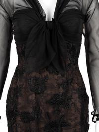 Christian Dior Haute Couture Lace and Chiffon Evening Dress, 1980s