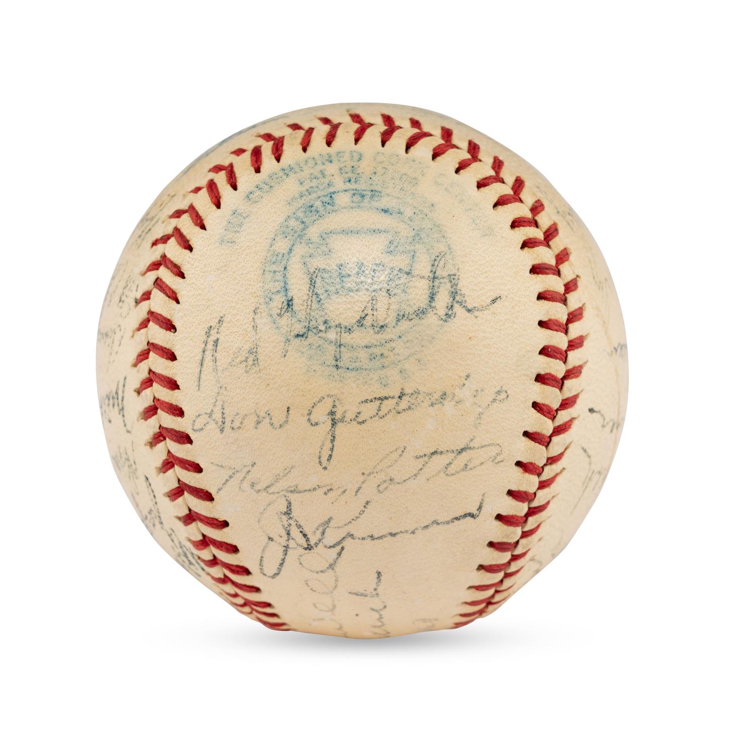 A 1944 St. Louis Browns Team Signed Autograph Baseball Featuring Multiple Hall of Famers (JSA Letter of Authenticity),