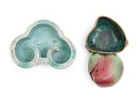 Two Chinese Famille Rose Porcelain Scholar's Objects