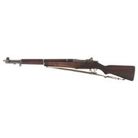 **World War II 1943 Springfield M1 Garand Rifle with Original Barrel, Uncut Operating Rod, Locking Bar Sights