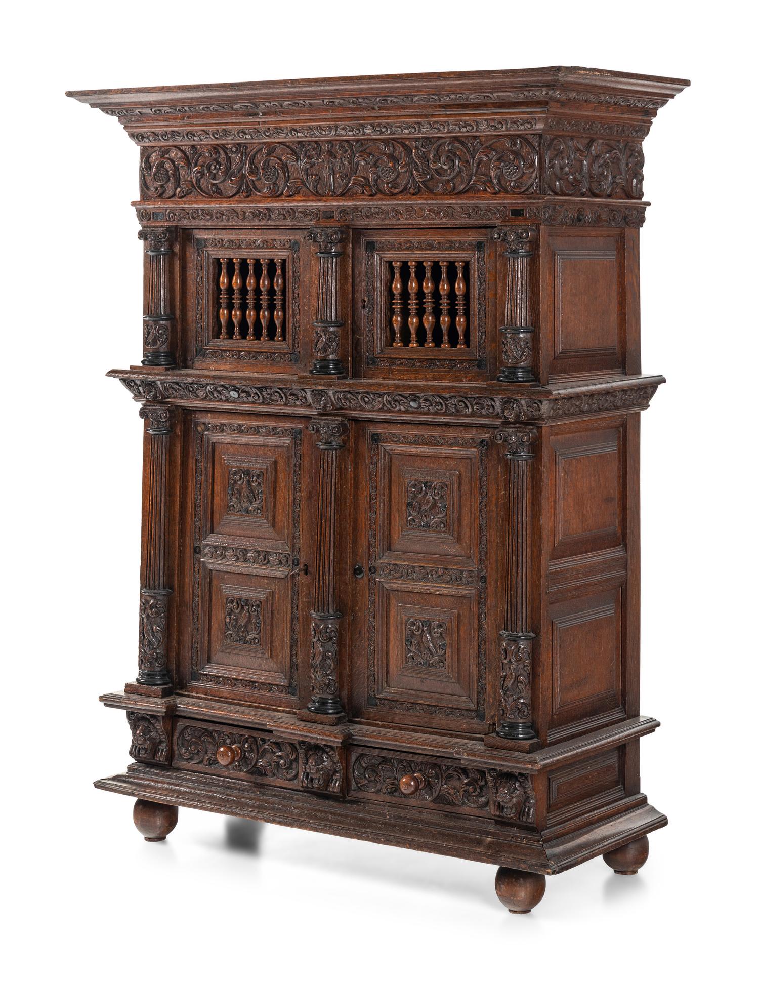A Dutch Carved Oak Kast