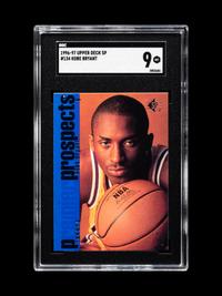 A Group of Three 1996-97 SP Kobe Bryant Rookie Basketball Cards No. 134 (SGC 9 MINT)