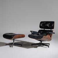Charles and Ray Eames (American, 1907–1978 | 1913–1988) — 670 Lounge Chair and 671 Ottoman Herman Miller USA, designed 1956