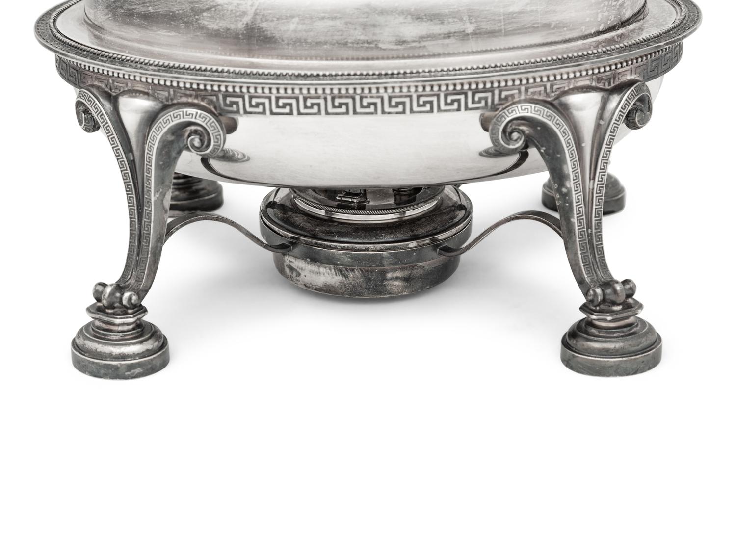 A Tiffany and Co. Silver Chafing Dish