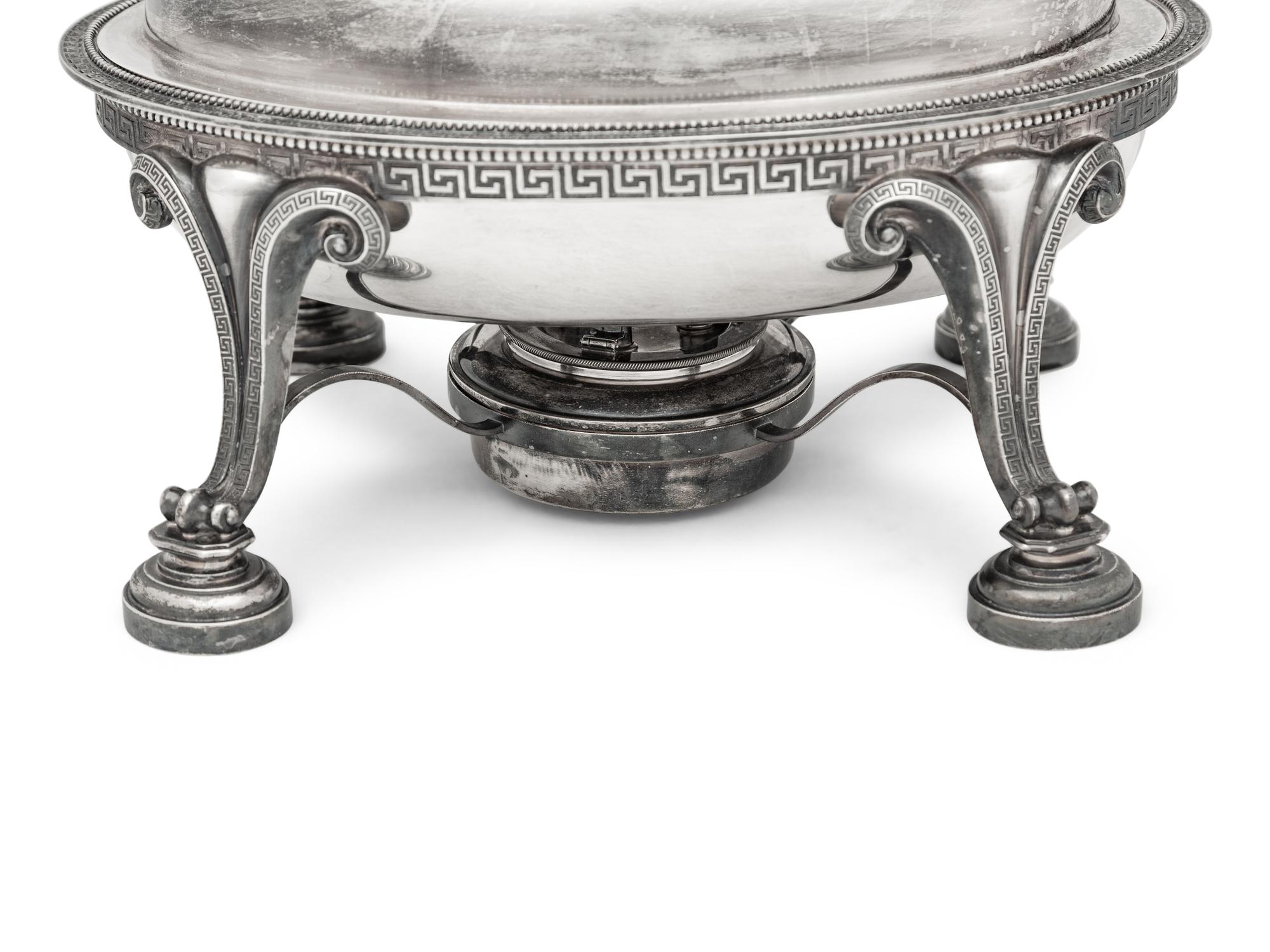 A Tiffany and Co. Silver Chafing Dish