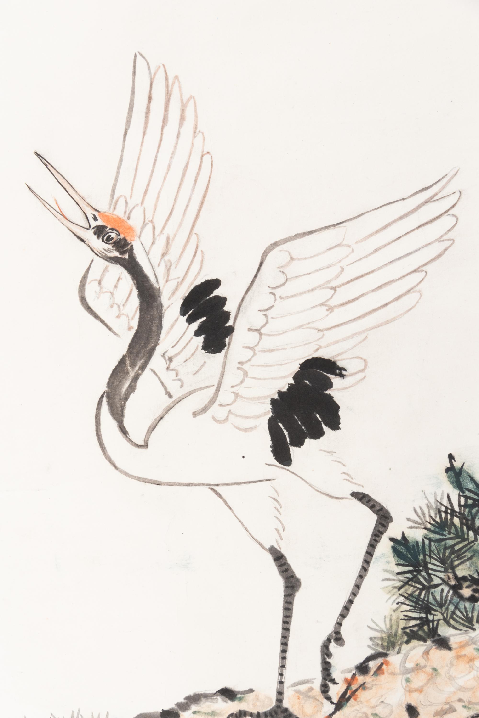 Three Chinese Paintings Scrolls