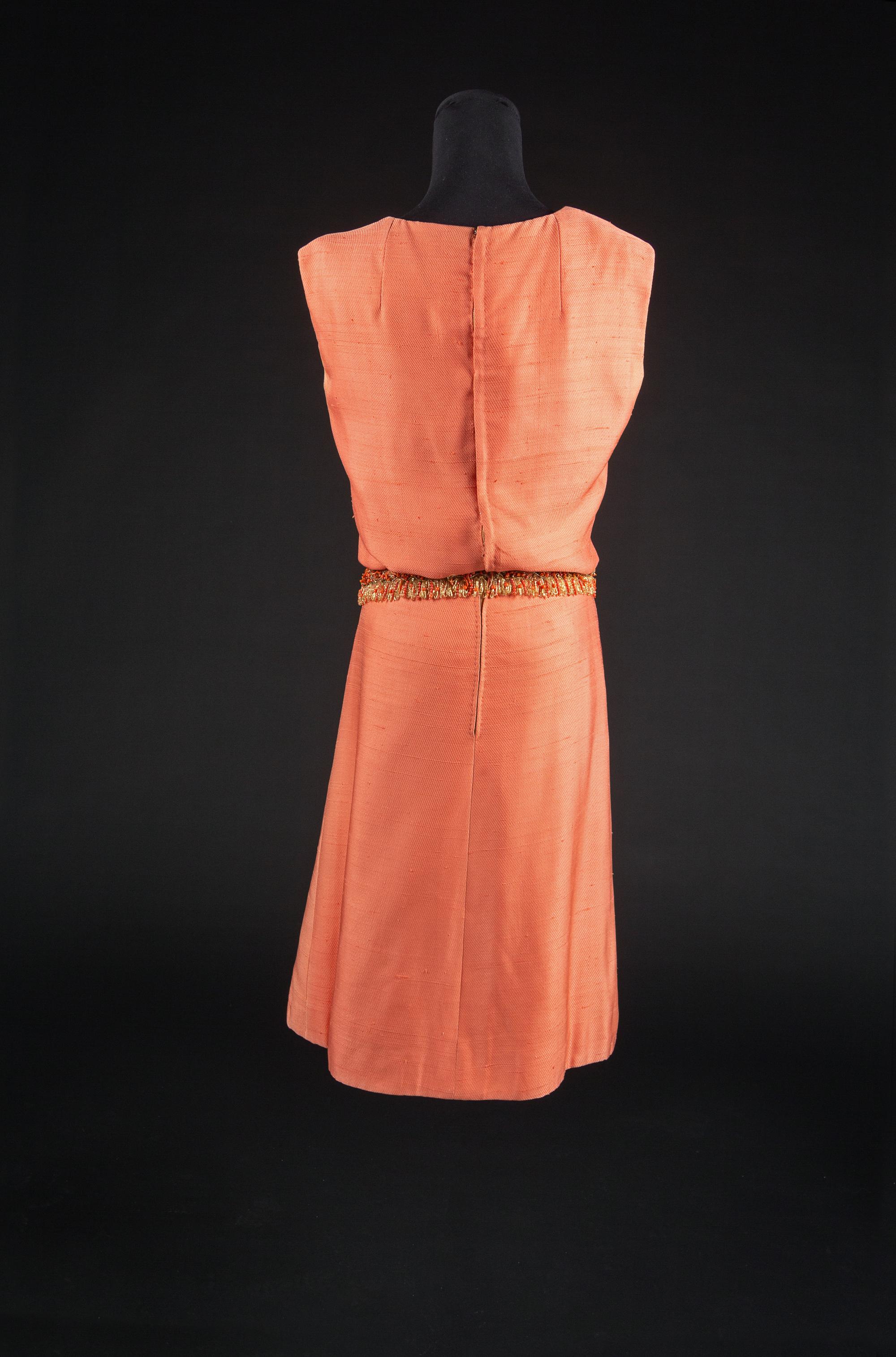 Christian Dior by Marc Bohan Haute Couture Ensemble, Spring-Summer 1961 — Worn by de Havilland in the photograph on the cover of her 1961 book 'Every Frenchman Has One' and for the press reception in March of 1961 in Atlanta for the special showing of "Gone with the Wind" in honor of the Centennial of the Commencement of the Civil War.