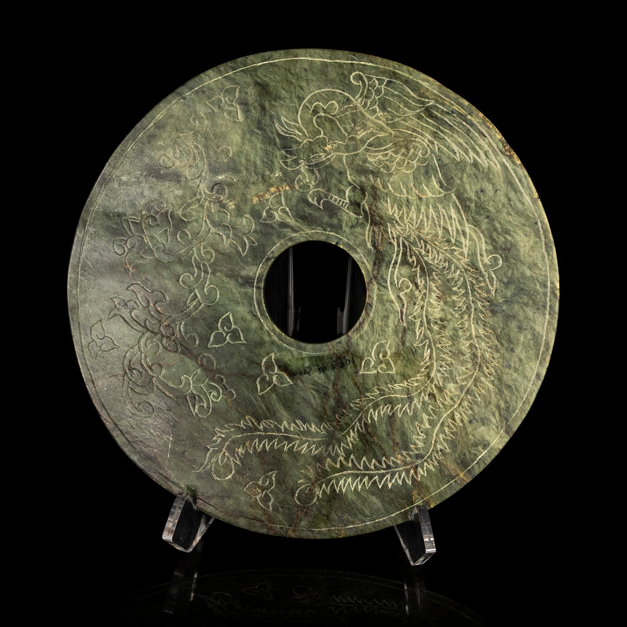 Three Chinese Spinach Jade Articles