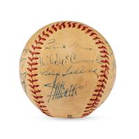 A 1948 Boston Braves Team Signed Autograph Baseball Including Billy Southworth (Beckett Authentication Services)