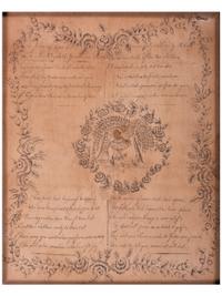 An Illustrated Elegy and Allegorical Portrait of a Woman
