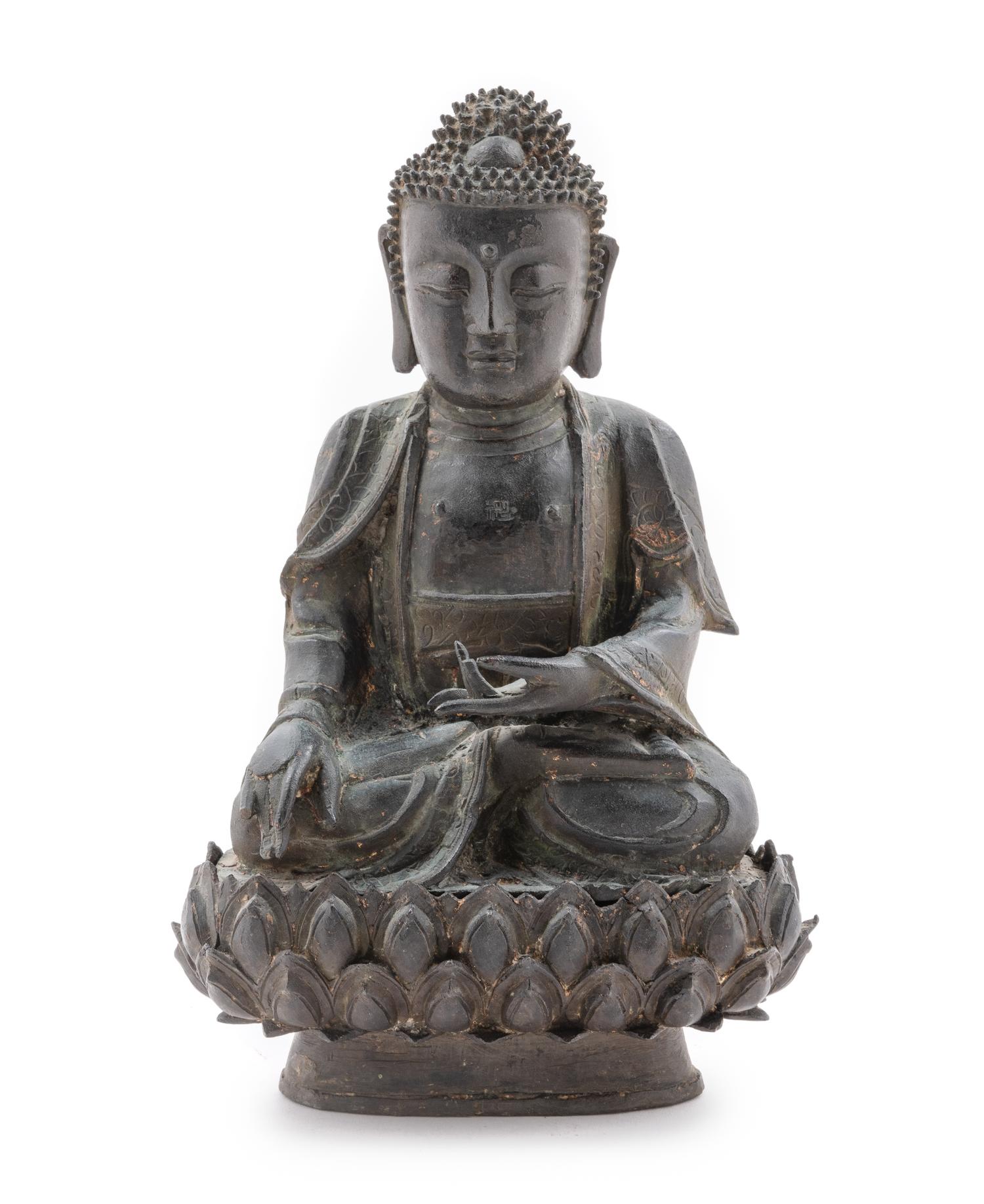 A Bronze Figure of Buddha Shakyamuni