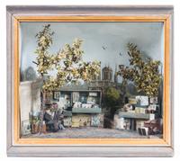 An American Diorama Height 13 1/4 x width 14 3/4 x depth 7 inches. — ATTRIBUTED TO NARCISSA THORNE
