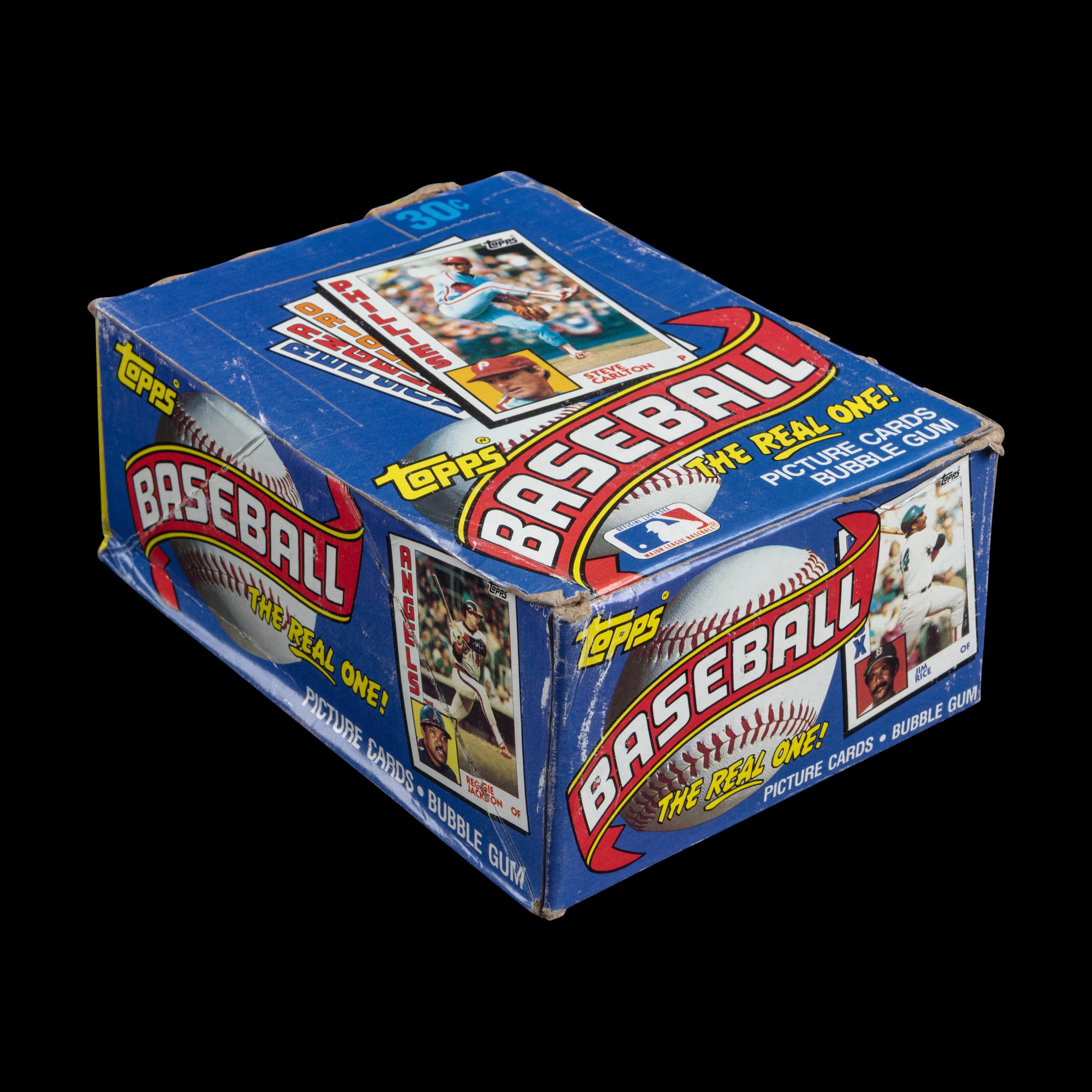 An Unopened Wax Box of 1984 Topps Baseball Cards