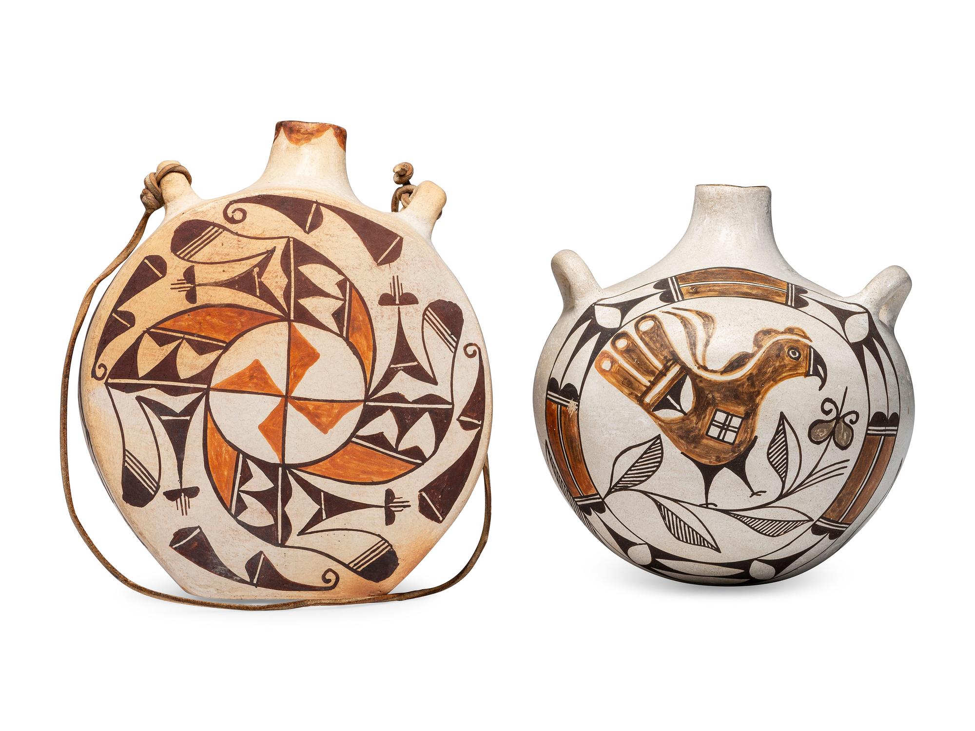 Acoma Pottery Canteens
