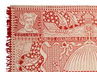 A Cotton and Wool Jacquard Coverlet
