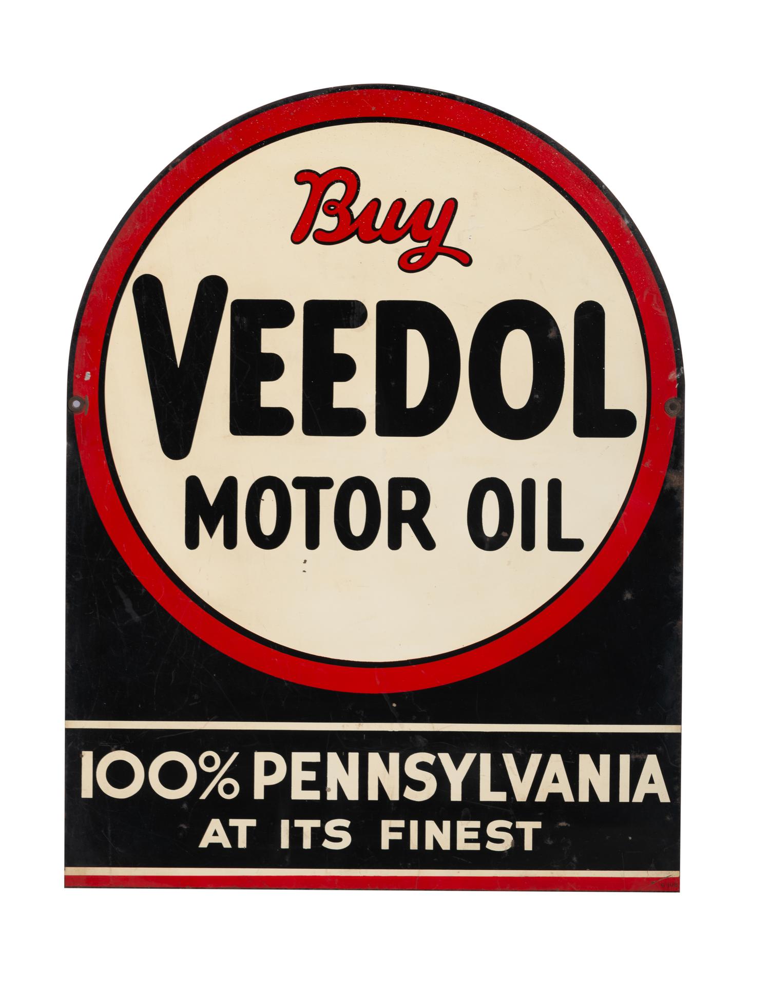 A Buy Veedol Motor Oil Double-Sided Advertising Sign