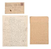 [WESTERN AMERICANA]. 2 letters describing Calamity Jane, incl. letter from her granddaughter.
