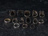 Navajo and Southwestern-style Chip Inlay Rings