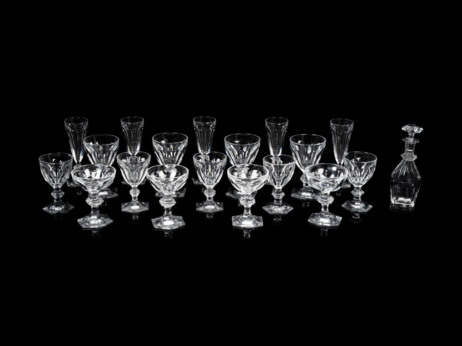 A Baccarat Harcourt Stemware Service