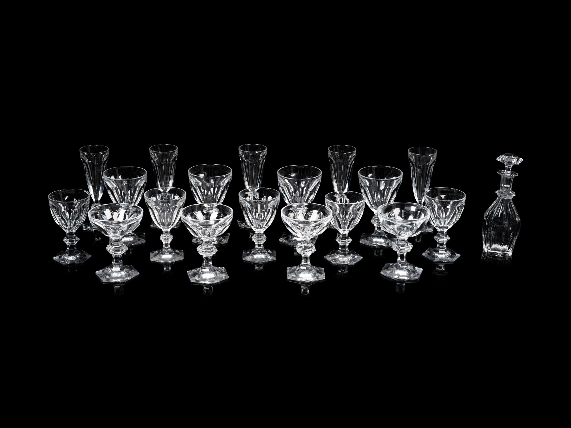 A Baccarat Harcourt Stemware Service