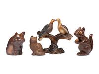 Three Sewer Tile Animals