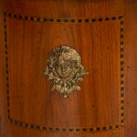 A Louis XV/XVI Transitional Style Gilt Metal Mounted Fruitwood Side Table