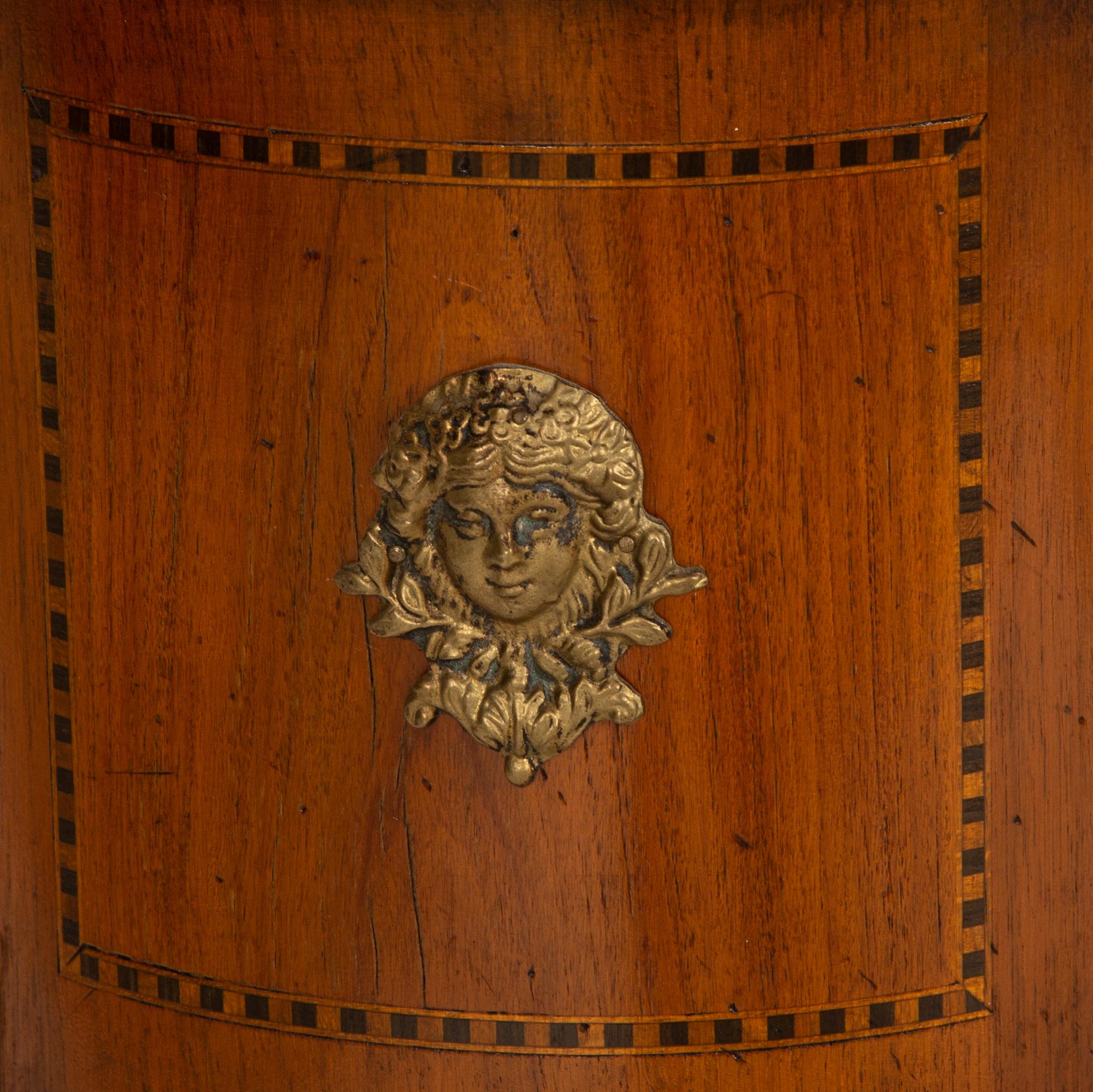 A Louis XV/XVI Transitional Style Gilt Metal Mounted Fruitwood Side Table