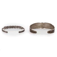 Navajo and Zuni Silver and Turquoise Cuff Bracelets