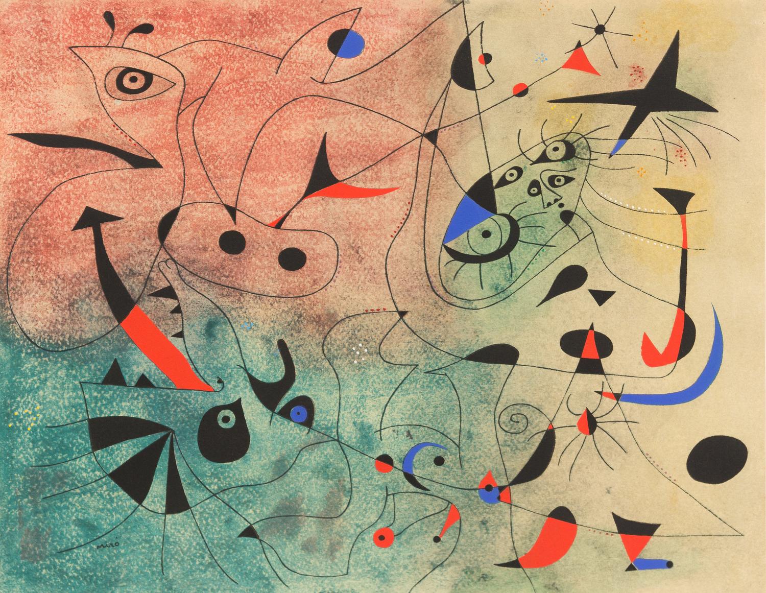 After Joan Miro, (Spanish, 1893-1983), L'etoil matinale, 1940