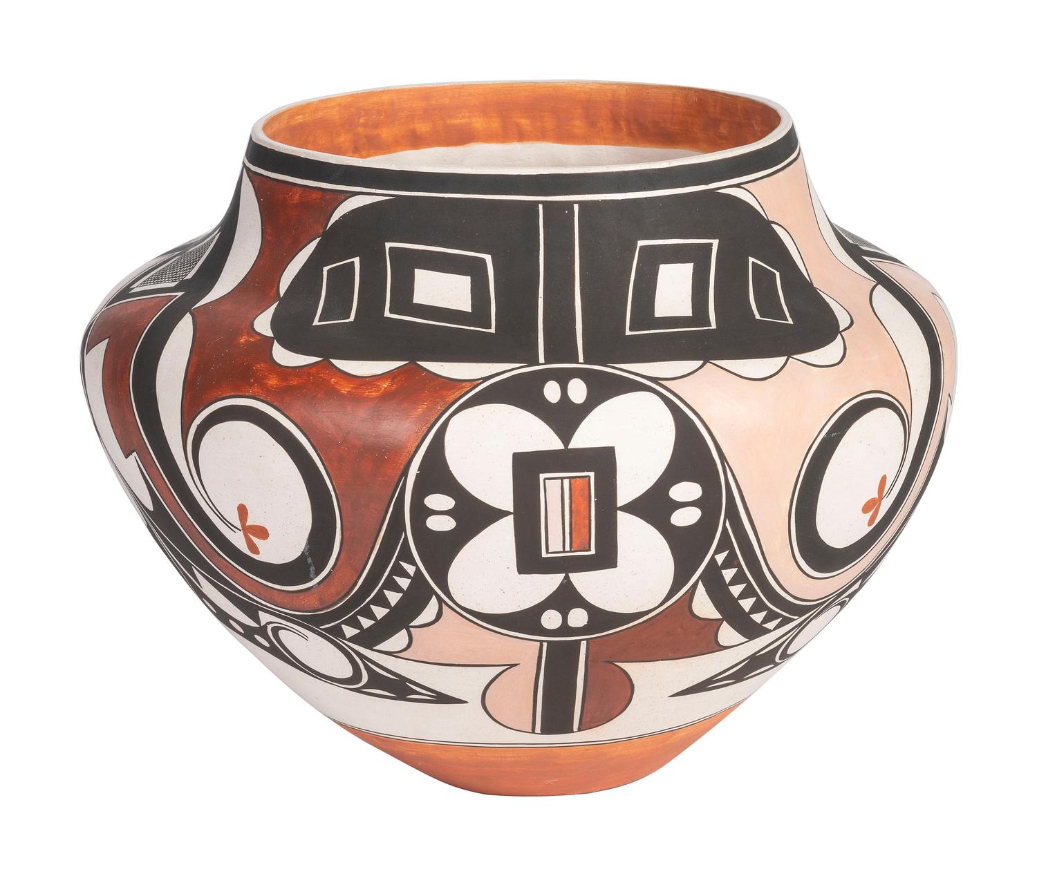 Four-Color Polychrome Pottery Jar