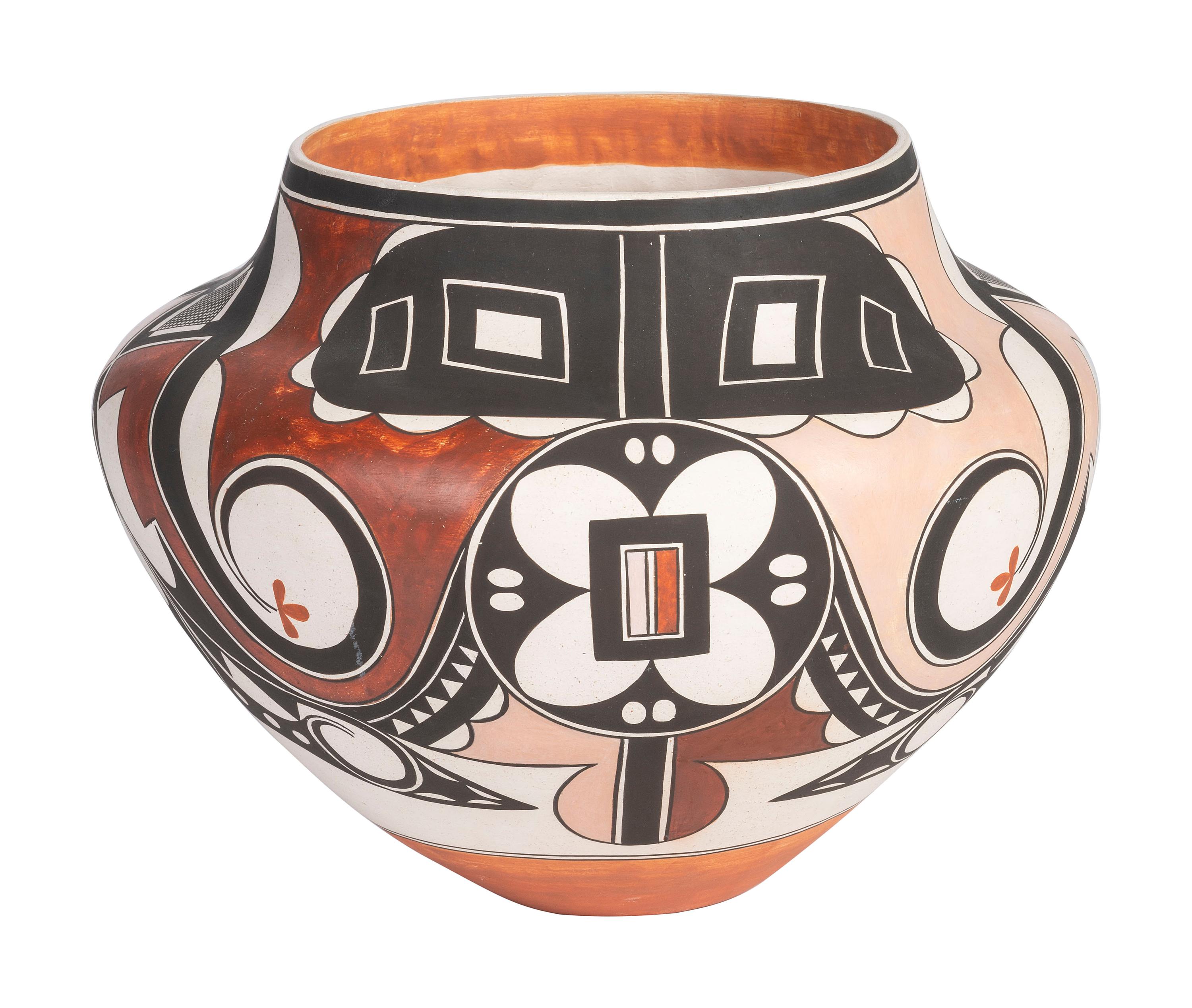 Four-Color Polychrome Pottery Jar