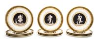 A Set of Twelve Minton Salad Plates Diameter 8 3/4 inches.