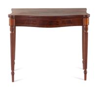 A Federal Style Mahogany Flip-Top Table