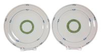 A Set of Ten French Soft Past Porcelain Luncheon Plates Diameter 10 1/4 inches. — EARLY 19TH CENTURY