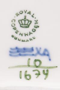 A Royal Copenhagen Assembled Porcelain Dinner Service