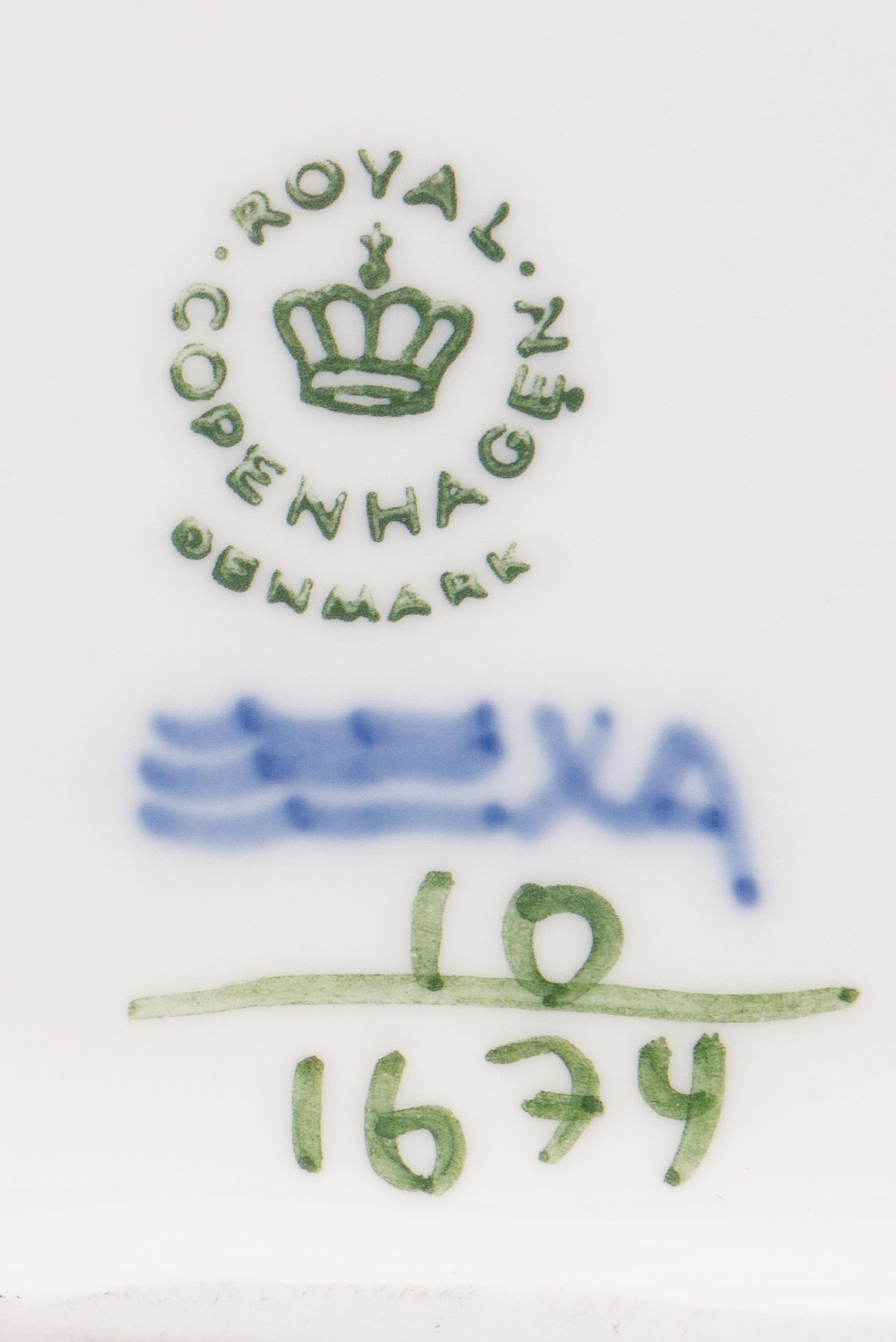A Royal Copenhagen Assembled Porcelain Dinner Service