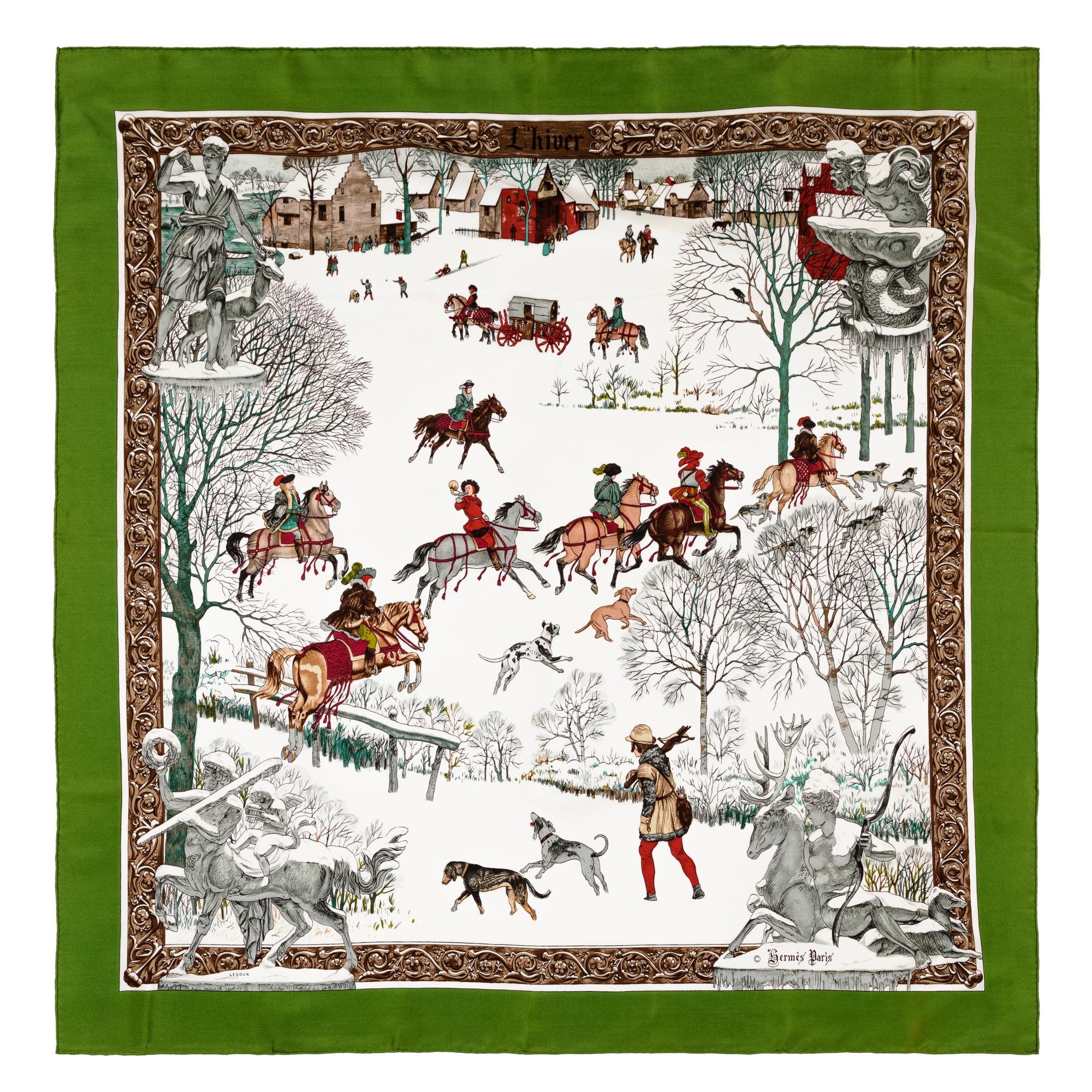 Hermès 90cm Silk Scarf