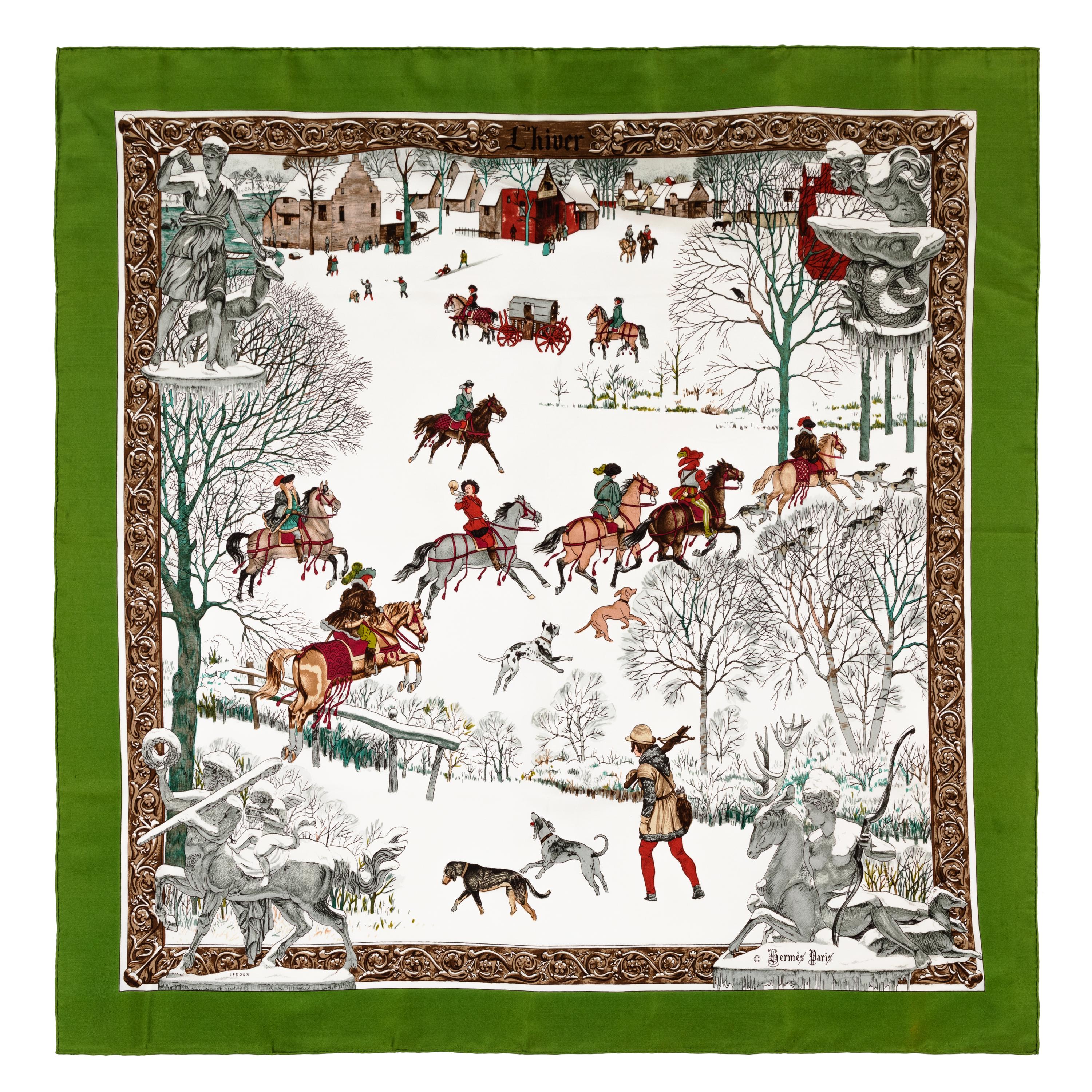 Hermès 90cm Silk Scarf