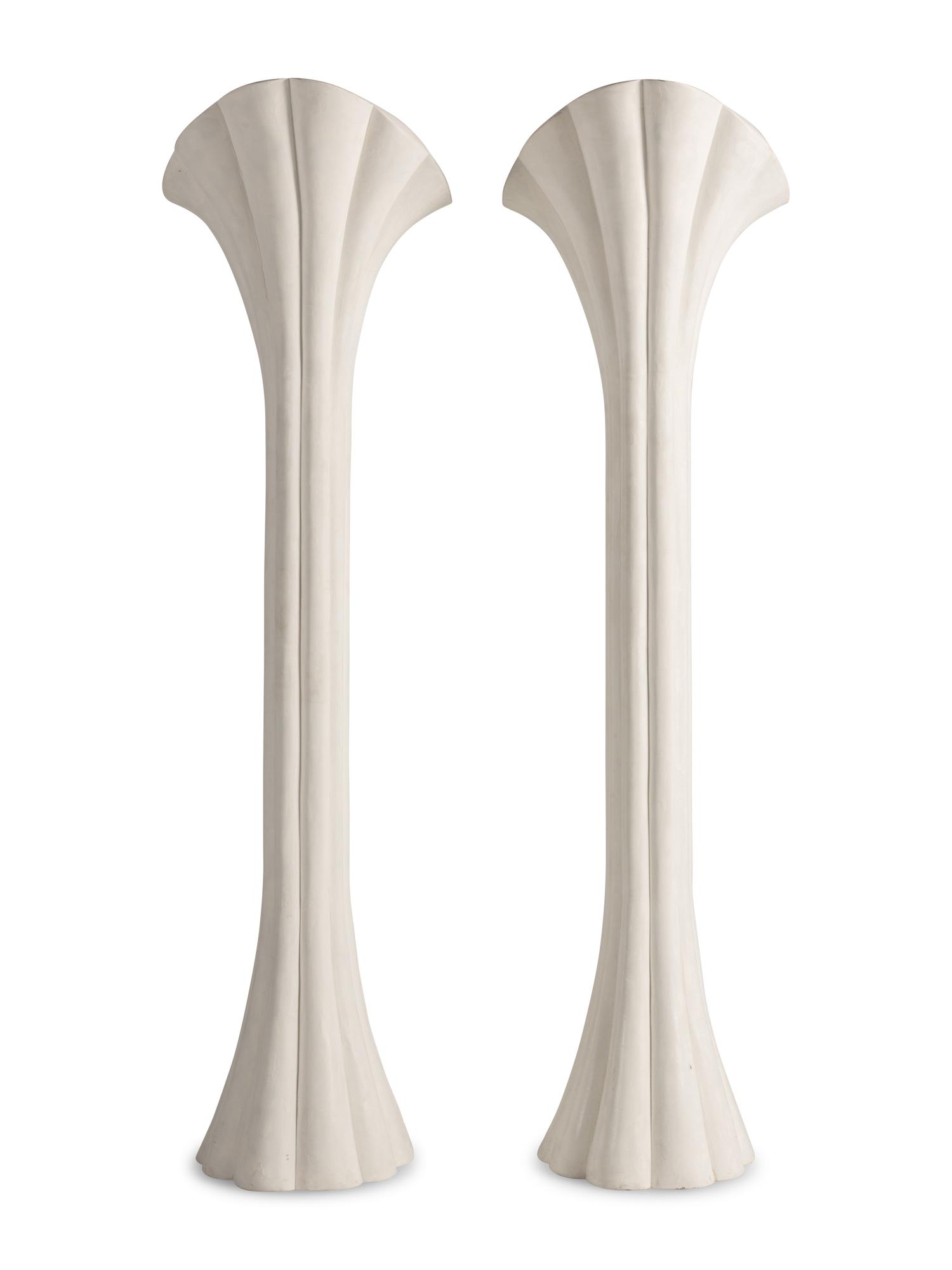 A Pair of Composition Torchères