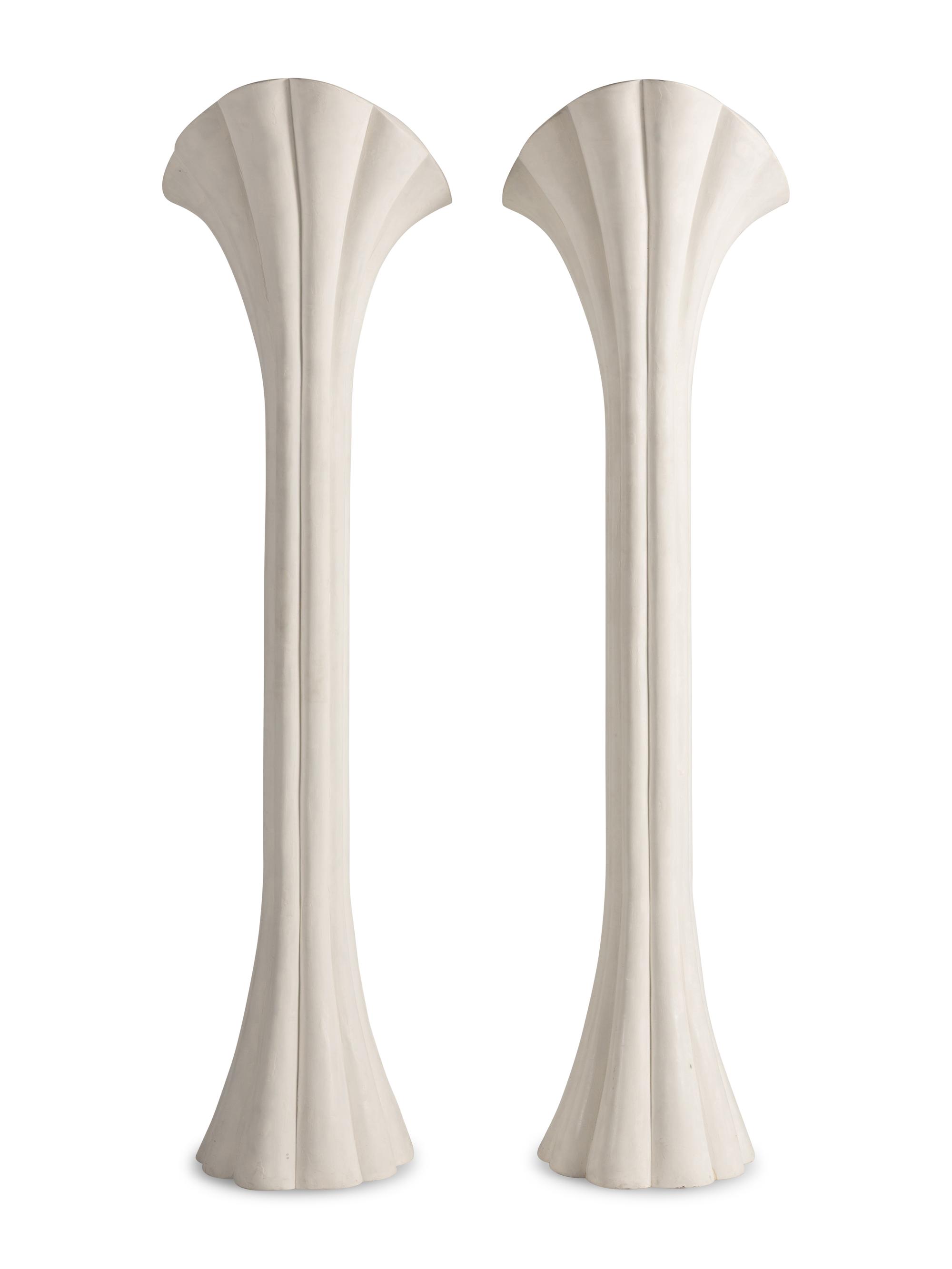 A Pair of Composition Torchères