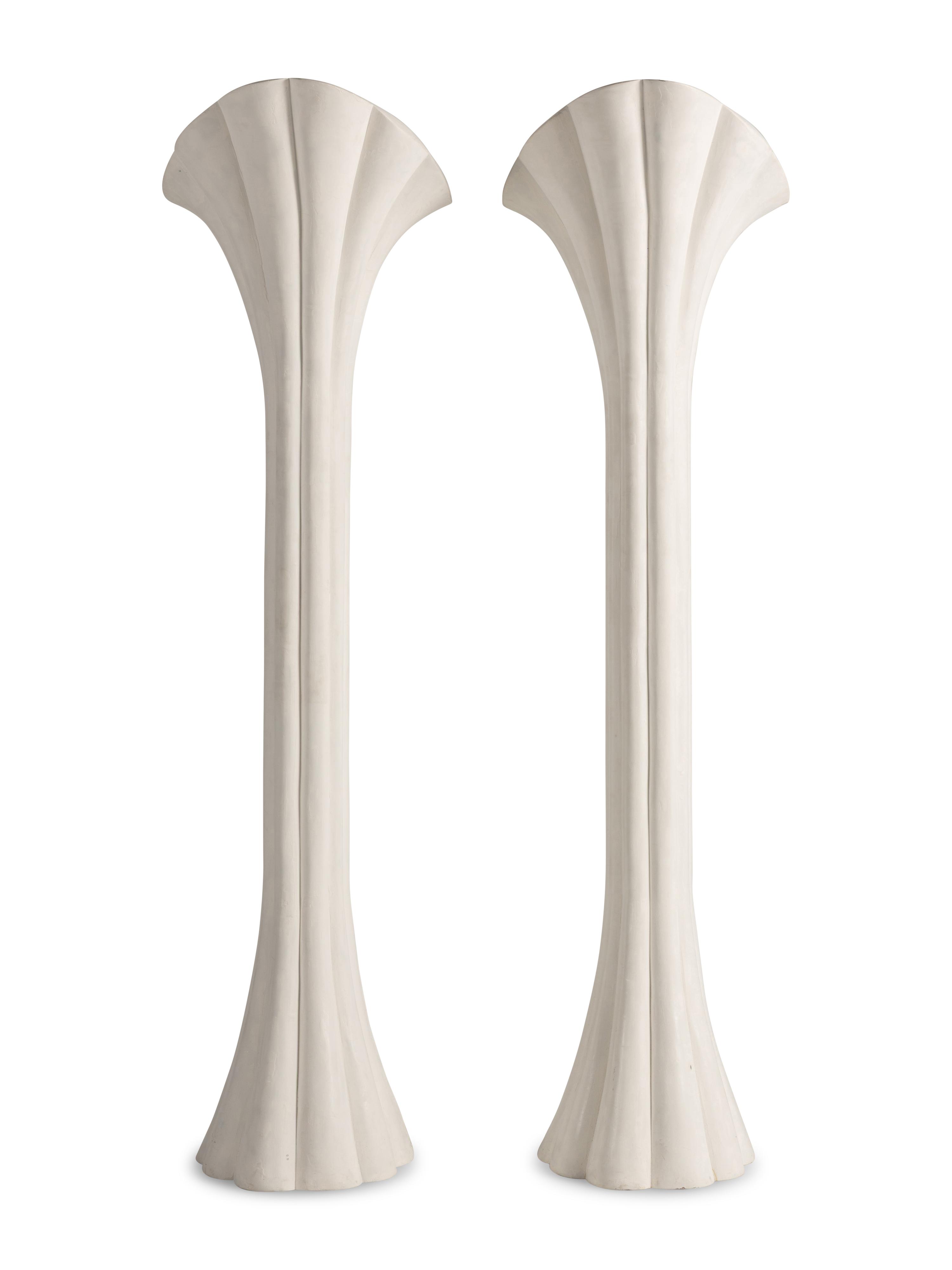 A Pair of Composition Torchères