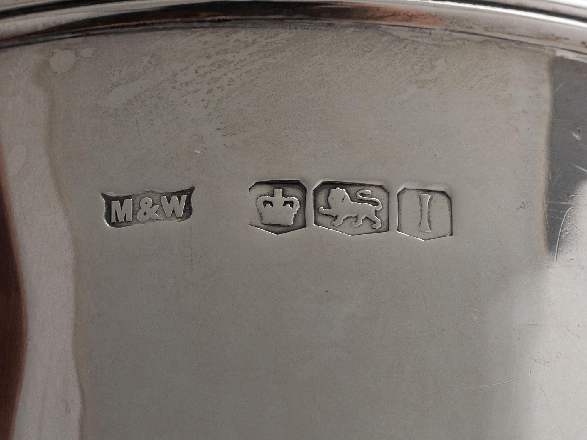 An English Silver Six-Piece Coffee & Tea Service