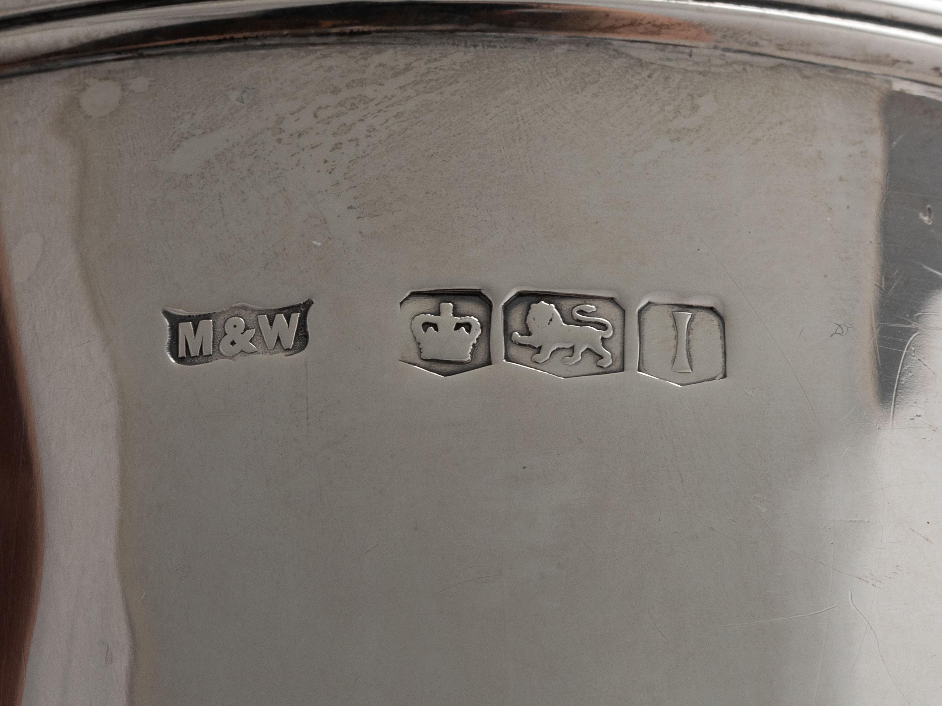 An English Silver Six-Piece Coffee & Tea Service