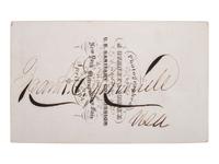 [CIVIL WAR]. BROWNELL, Francis (1840-1894). Autographed CDV of First Lieutenant Francis Brownell with manuscript poem.