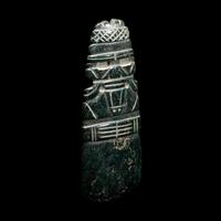 A Costa Rican Jade Parrot Axe God Pendant